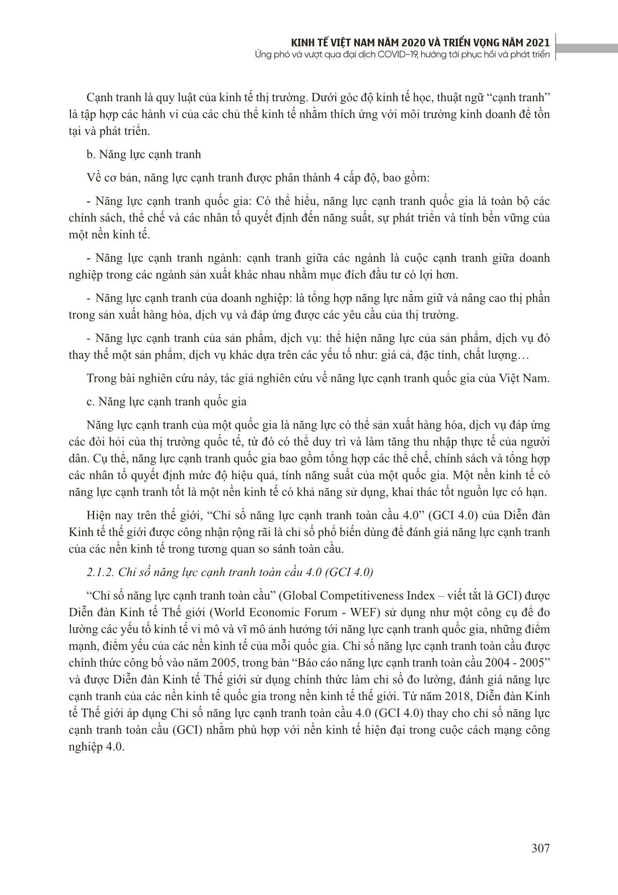 Đề xuất một số giải pháp nâng cao năng lực cạnh tranh quốc gia của Việt Nam nhằm phục hồi và phát triển kinh tế năm 2021 trang 3
