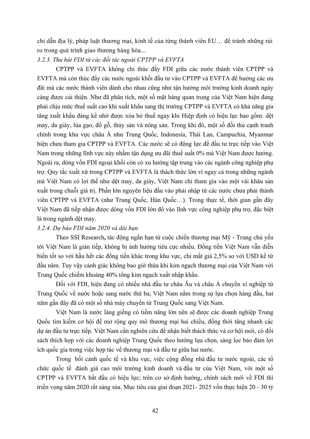 Dự báo những tác động của hiệp định thương mại tự do thế hệ mới đến đầu tư trực tiếp nước ngoài của Việt Nam trang 10