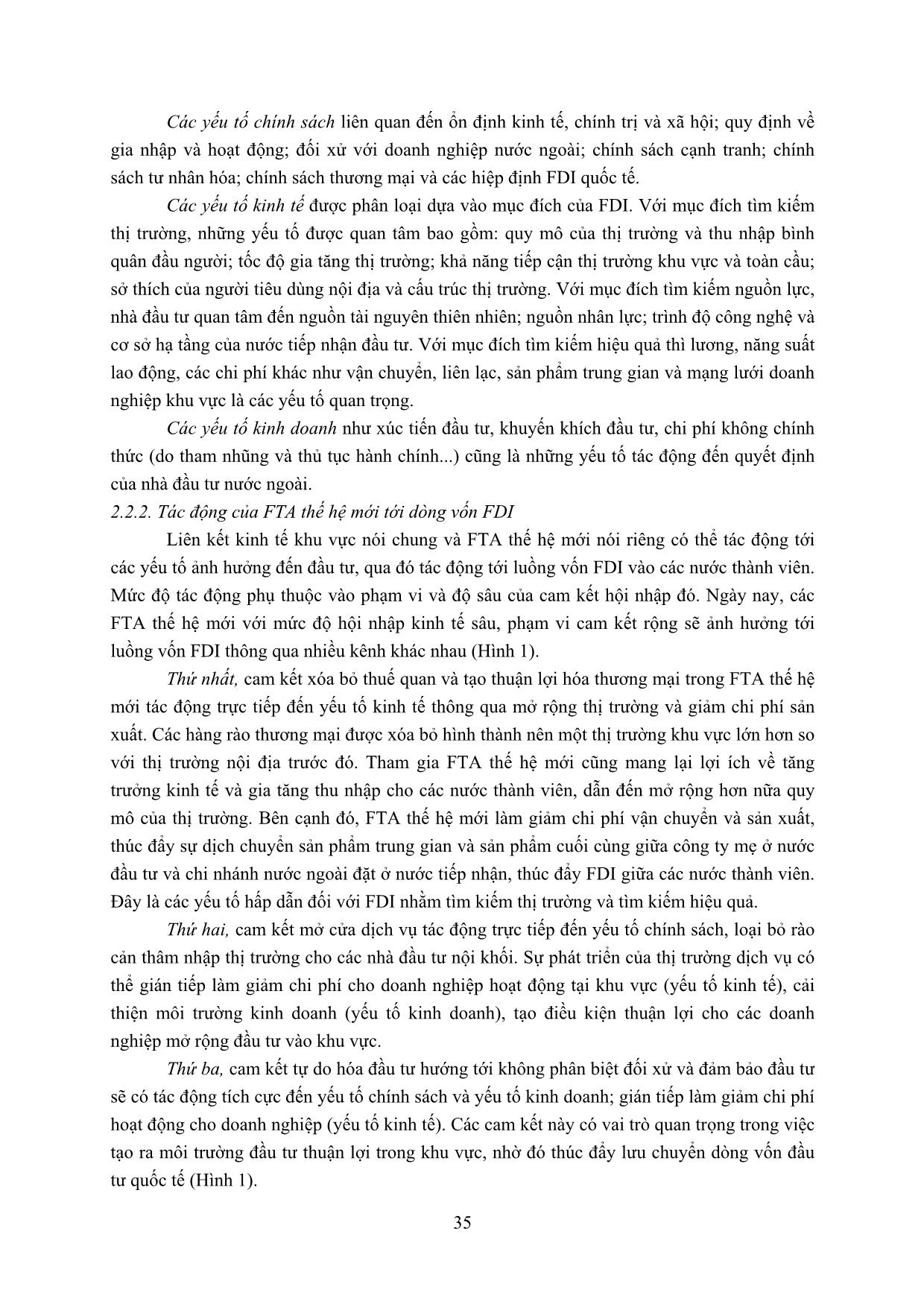 Dự báo những tác động của hiệp định thương mại tự do thế hệ mới đến đầu tư trực tiếp nước ngoài của Việt Nam trang 3