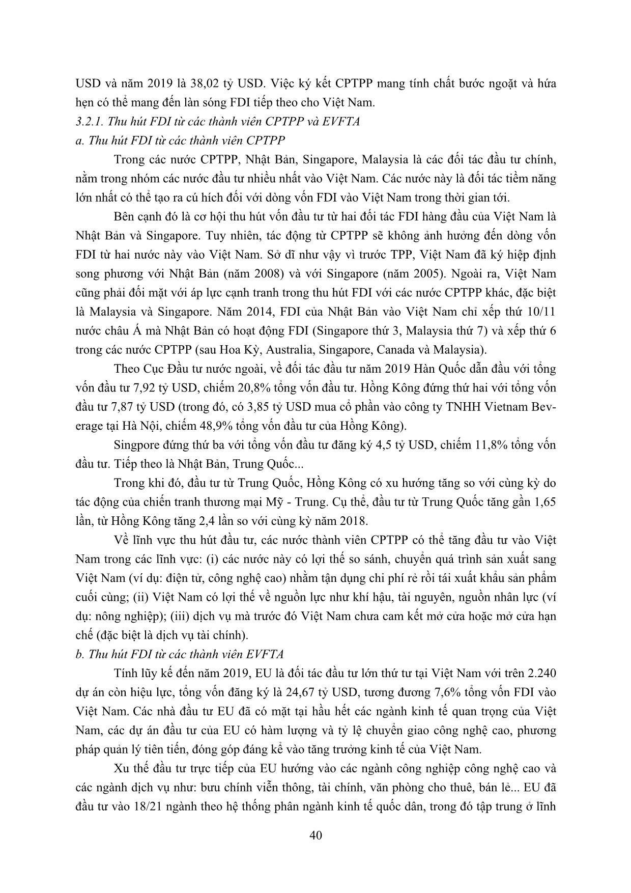 Dự báo những tác động của hiệp định thương mại tự do thế hệ mới đến đầu tư trực tiếp nước ngoài của Việt Nam trang 8