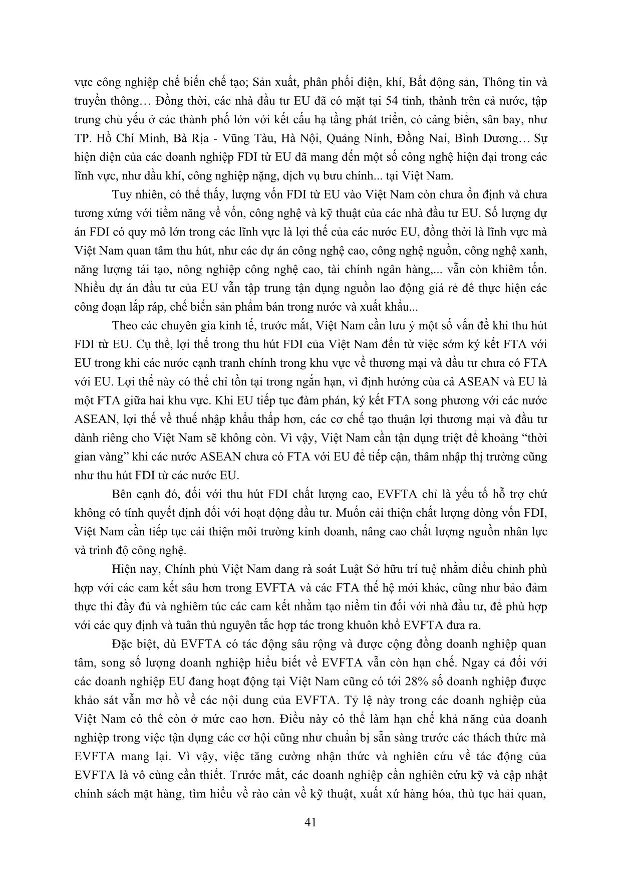 Dự báo những tác động của hiệp định thương mại tự do thế hệ mới đến đầu tư trực tiếp nước ngoài của Việt Nam trang 9