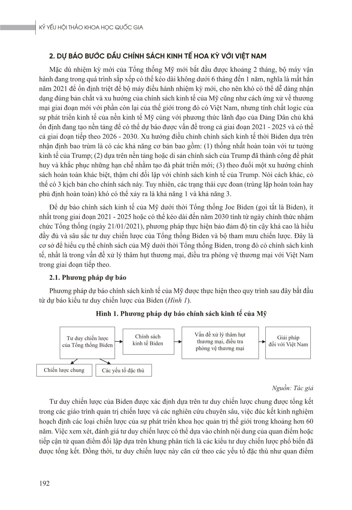 Nhận xét ban đầu chính sách kinh tế Hoa Kỳ giai đoạn 2021-2025 và sự chuẩn bị với Việt Nam trang 2