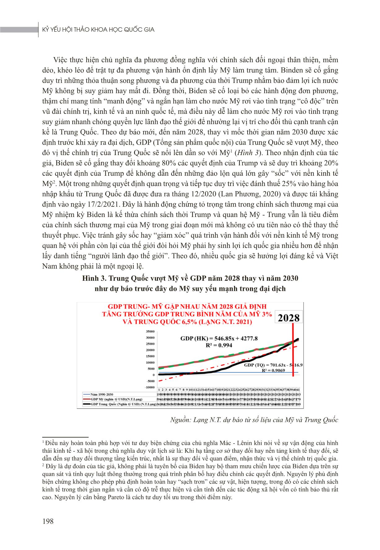 Nhận xét ban đầu chính sách kinh tế Hoa Kỳ giai đoạn 2021-2025 và sự chuẩn bị với Việt Nam trang 8