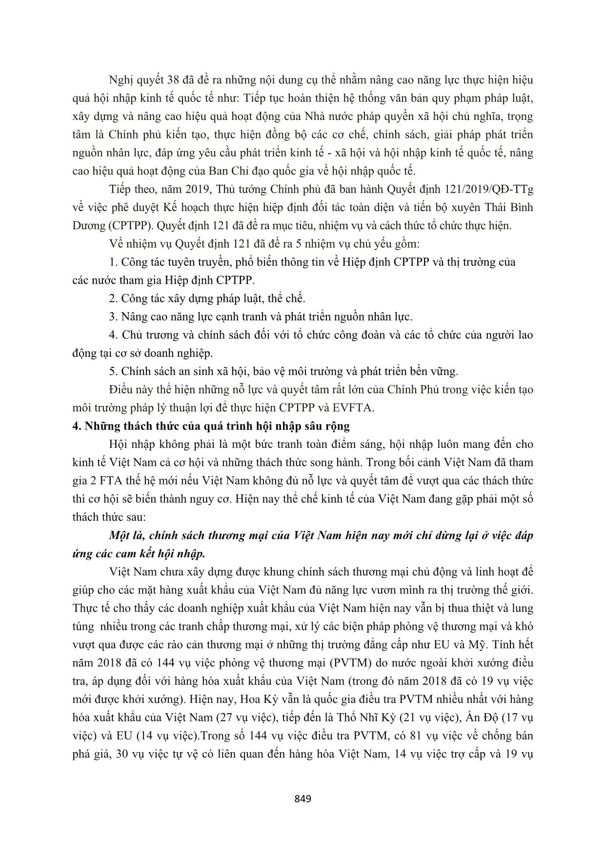 FTA thế hệ mới và những yêu cầu đặt ra đối với cải cách thể chế của Việt Nam trang 4