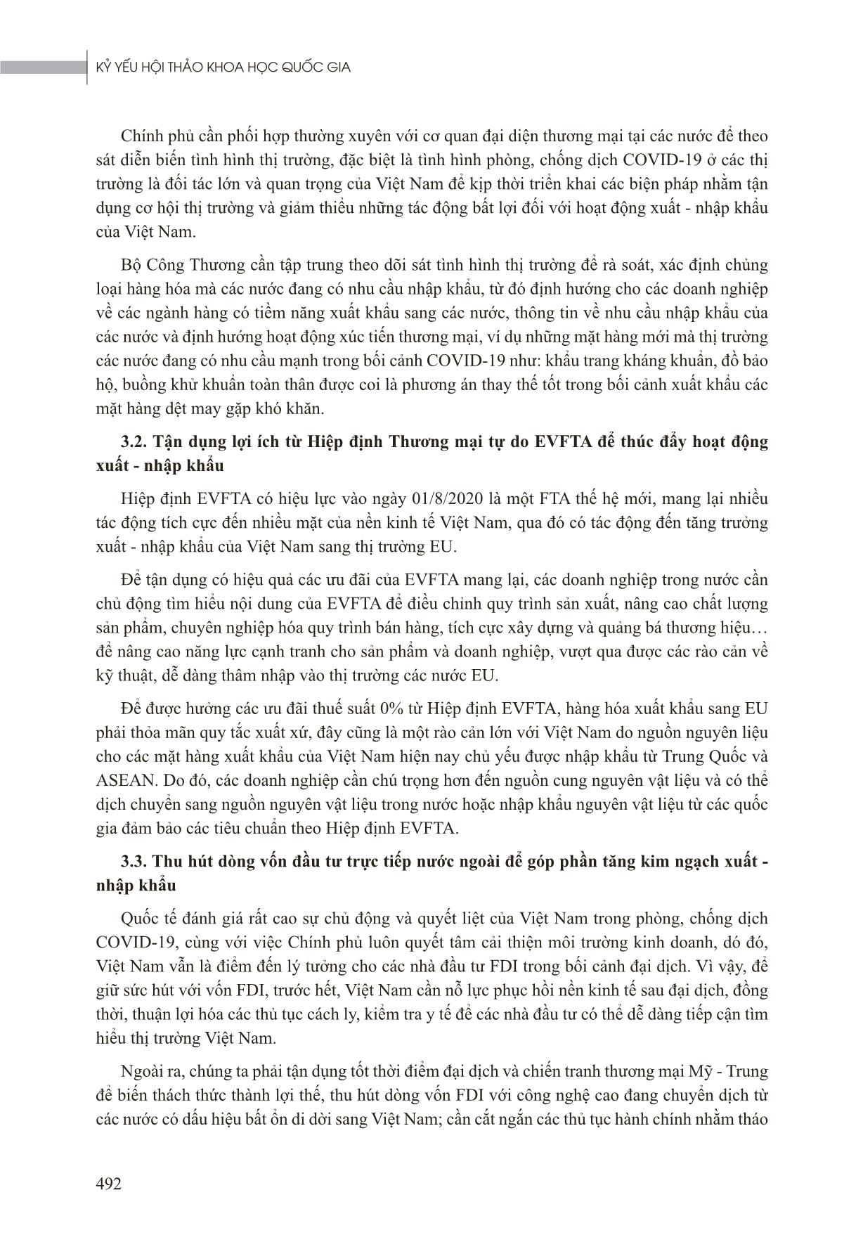 Giải pháp thúc đẩy hoạt động xuất - Nhập khẩu của Việt Nam trong bối cảnh đại dịch Covid-19 trang 7