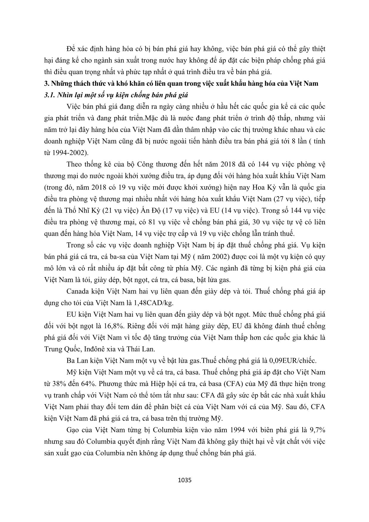 Hiệp định chống bán phá giá của WTO: Những thách thức, khó khăn trong xuất khẩu hàng hóa của Việt Nam khi tham gia các hiệp định tự do thế hệ mới FTA trang 5