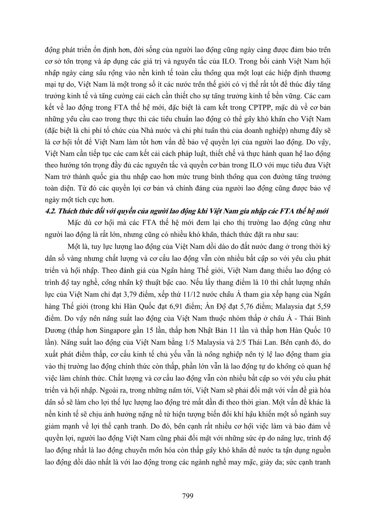 Hiệp định thương mại tự do thế hệ mới: Cơ hội, thách thức đối với quyền của người lao động Việt Nam trang 6