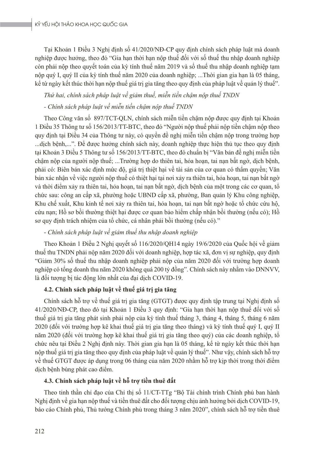 Hoàn thiện các chính sách pháp luật về tài khóa để hỗ trợ doanh nghiệp bị ảnh hưởng bởi đại dịch Covid-19 trang 4