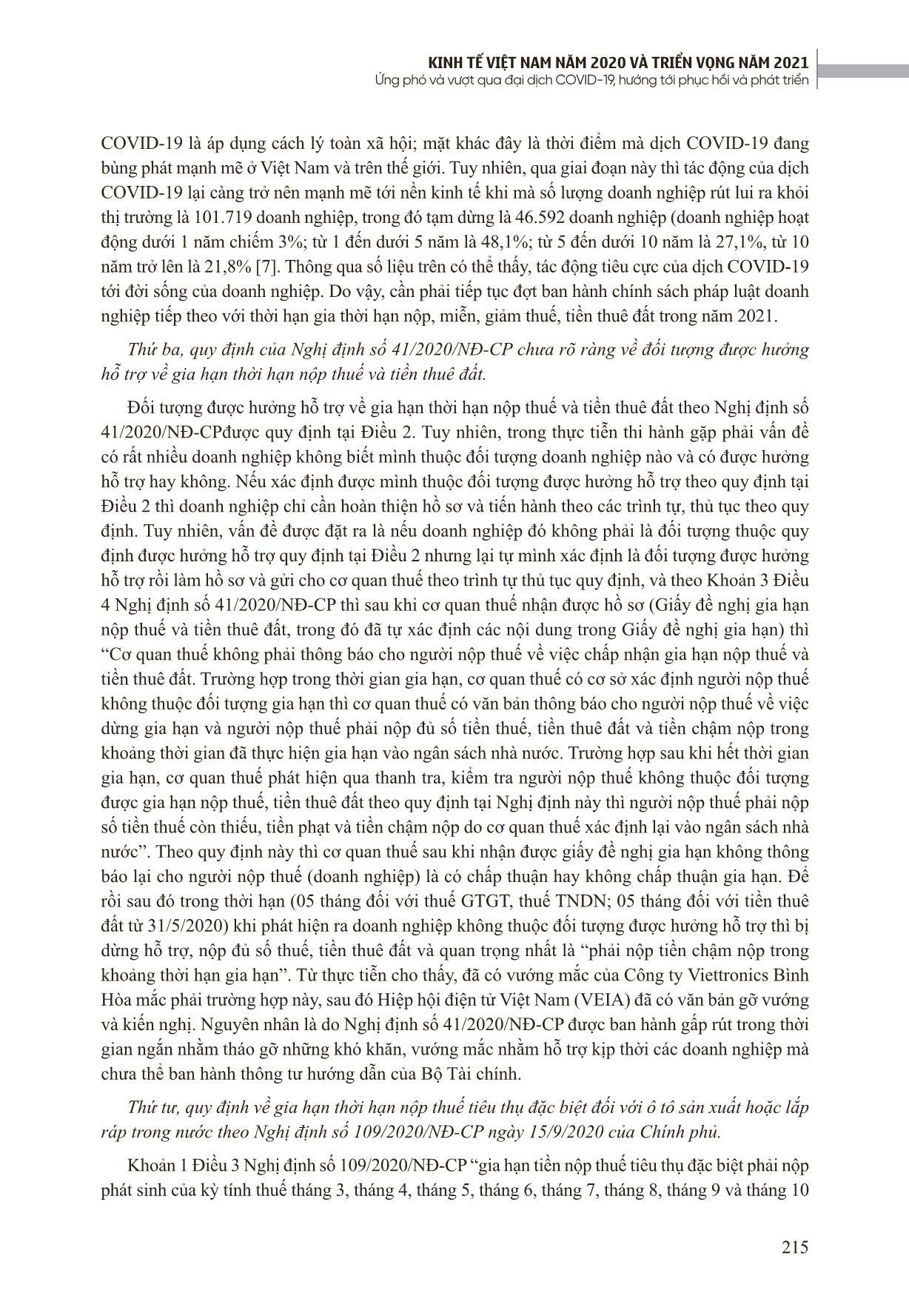 Hoàn thiện các chính sách pháp luật về tài khóa để hỗ trợ doanh nghiệp bị ảnh hưởng bởi đại dịch Covid-19 trang 7
