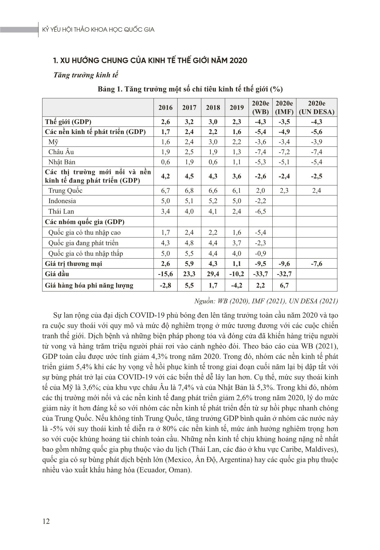 Kinh tế thế giới năm 2020 và triển vọng năm 2021 trang 2