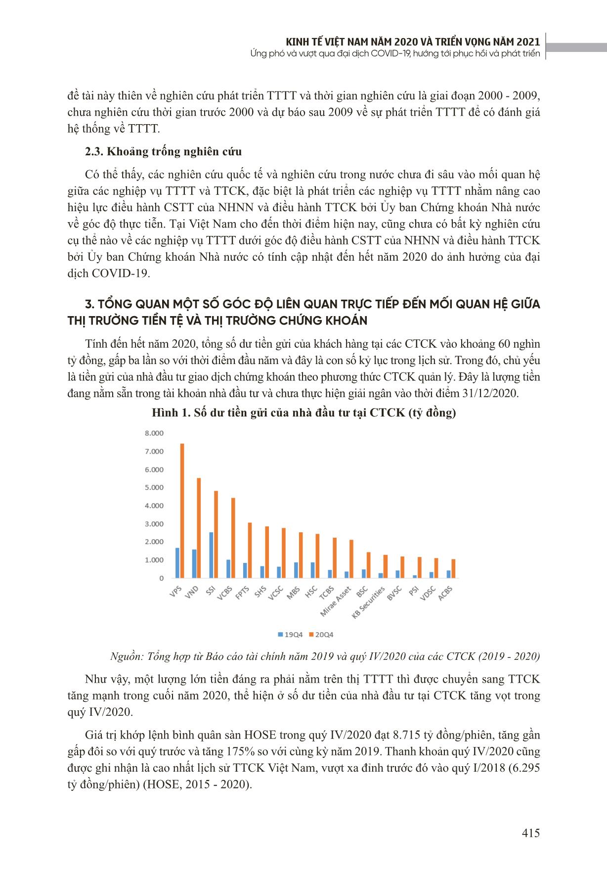 Mối quan hệ giữa thị trường tiền tệ và thị trường chứng khoán Việt Nam trong điều kiện đại dịch Covid-19 diễn biến kéo dài trang 3