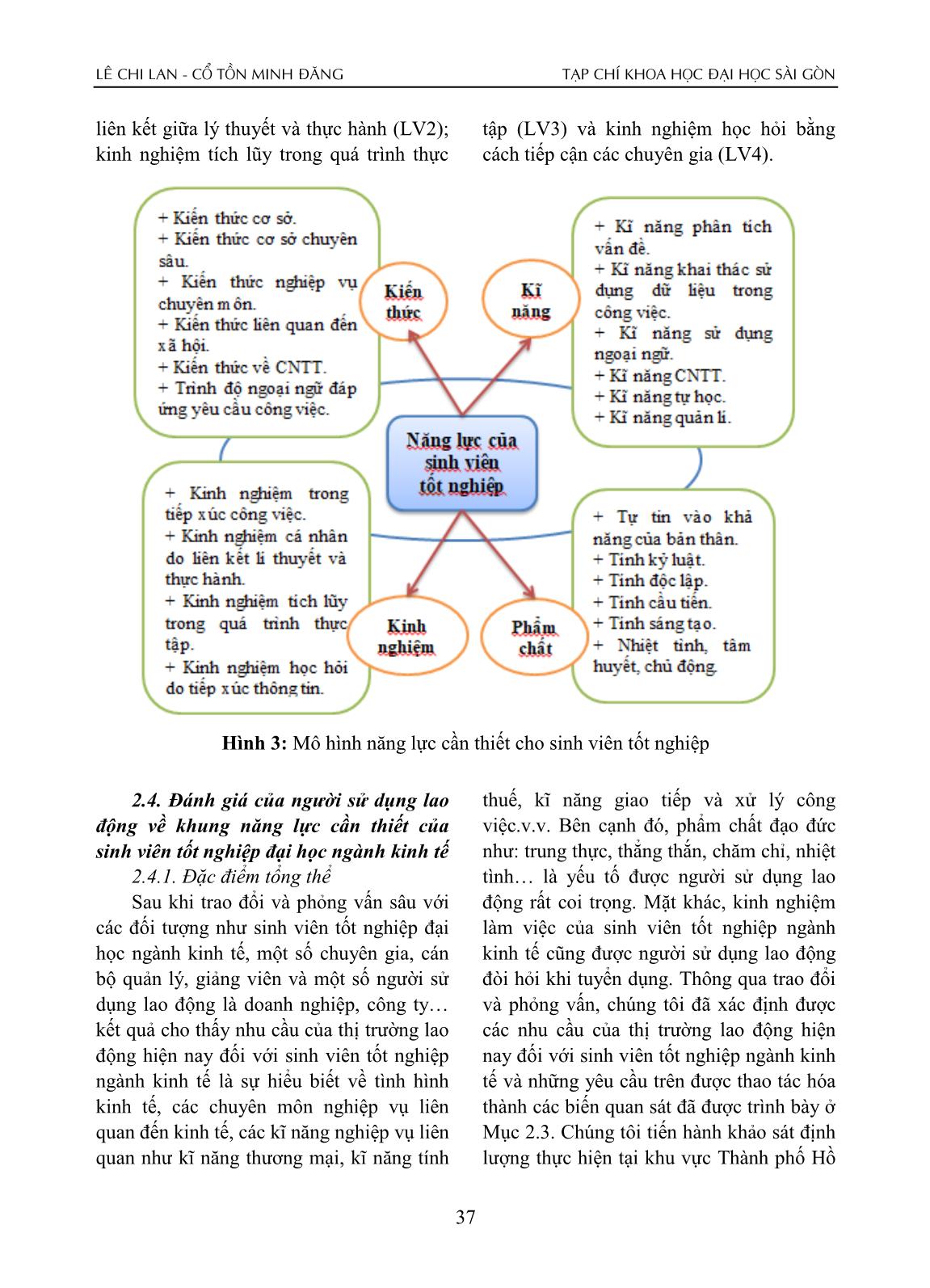 Nghiên cứu năng lực cần thiết của sinh viên tốt nghiệp đại học khối ngành Kinh tế trang 4