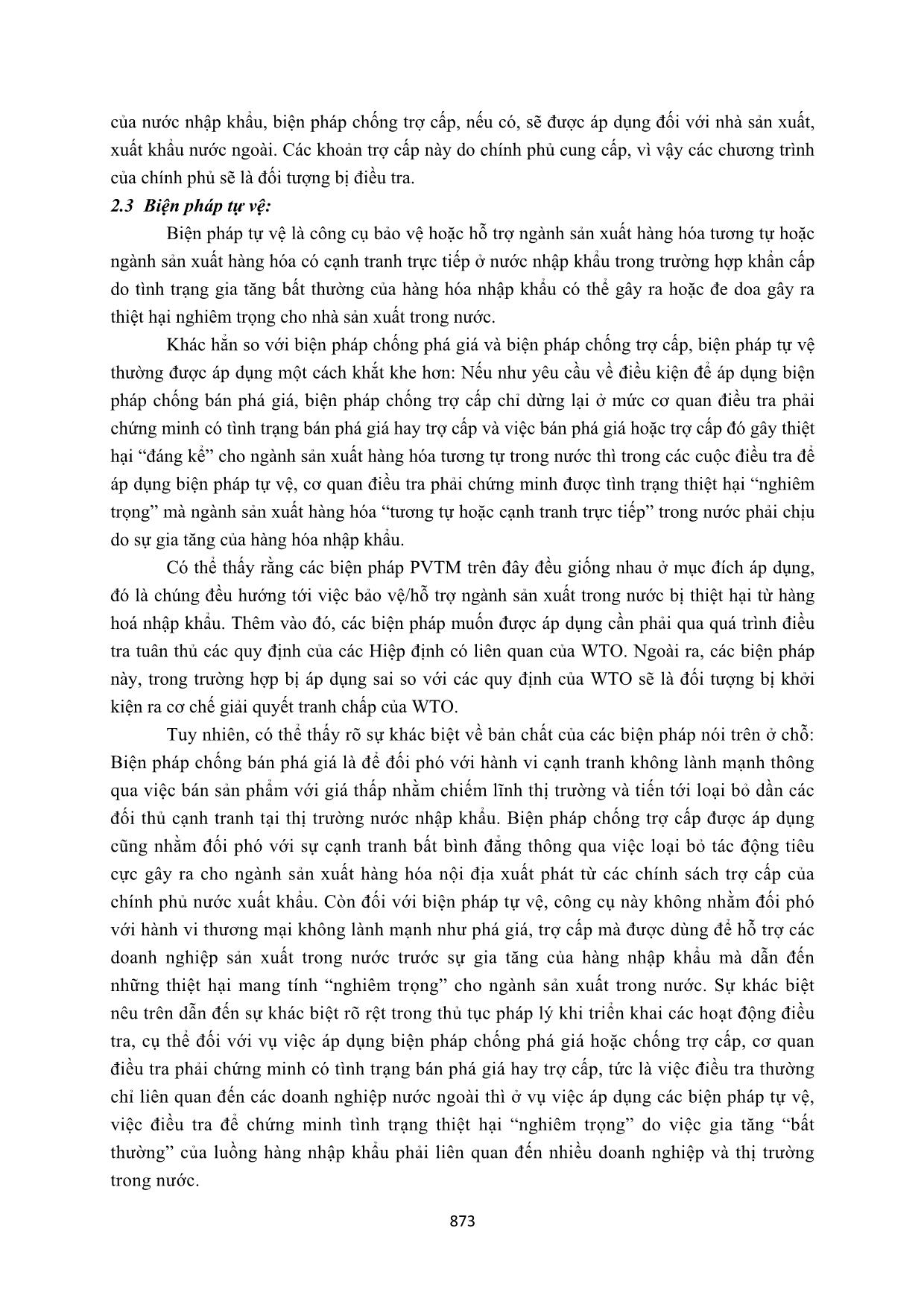 Pháp luật về phòng vệ thương mại của Việt Nam trong điều kiện thực thi các FTA thế hệ mới trang 5