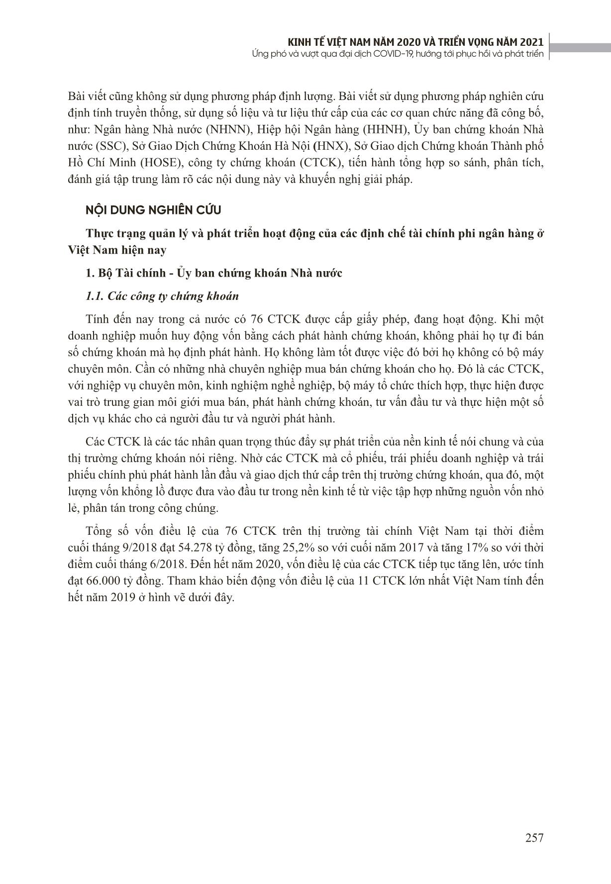Phát triển các định chế tài chính phi ngân hàng ở Việt Nam hội nhập kinh tế quốc tế ứng phó đại dịch Covid-19 trang 2