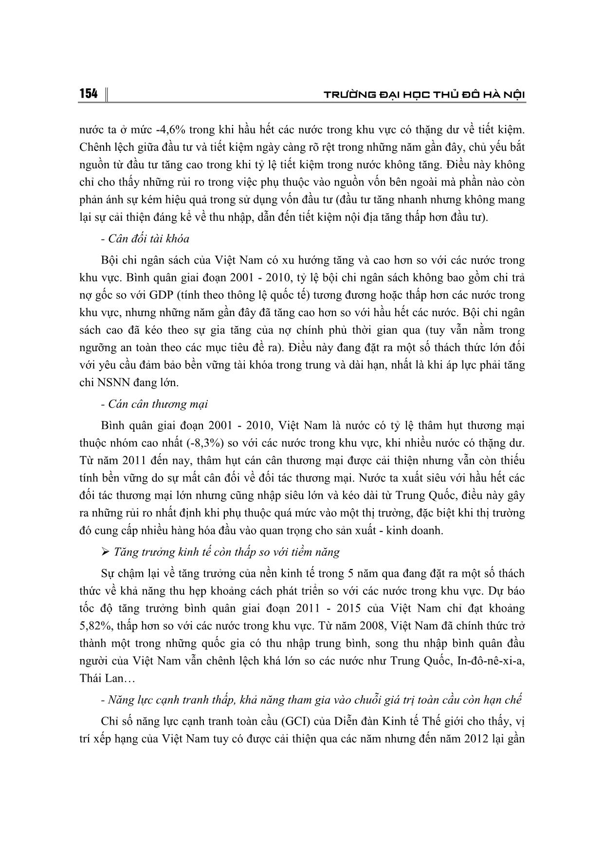Tác động của cơ chế, chính sách đối với kiềm chế lạm phát, ổn định và tăng trưởng kinh tế của Việt Nam giai đoạn 2011-2015 trang 5