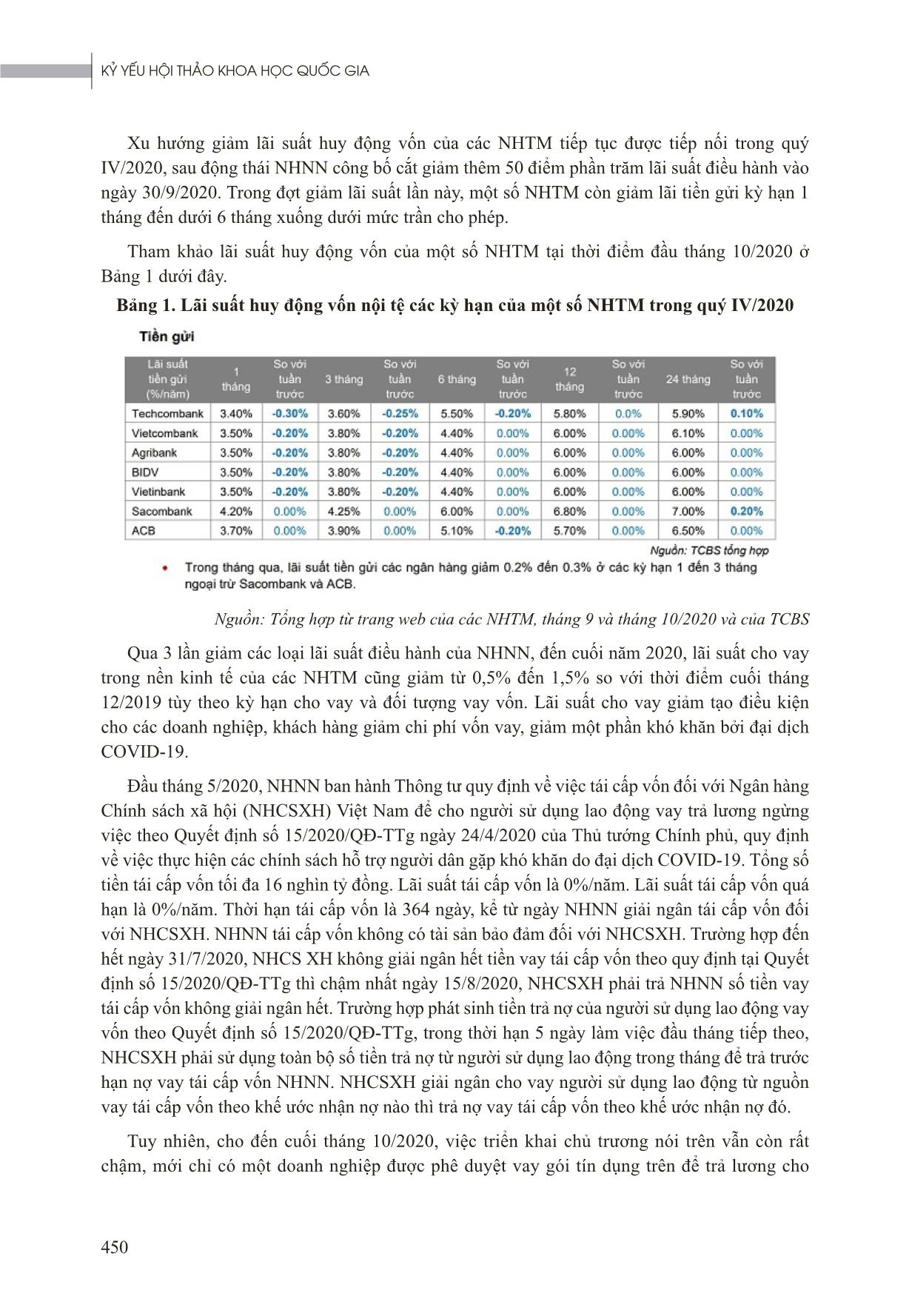 Tác động của đại dịch Covid-19 đến cho vay và nợ xấu của Ngân hàng Thương mại Việt Nam trang 5