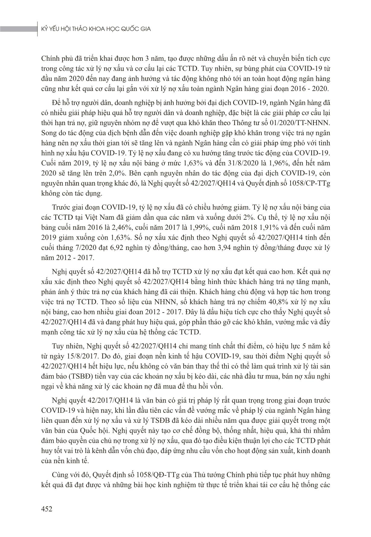 Tác động của đại dịch Covid-19 đến cho vay và nợ xấu của Ngân hàng Thương mại Việt Nam trang 7
