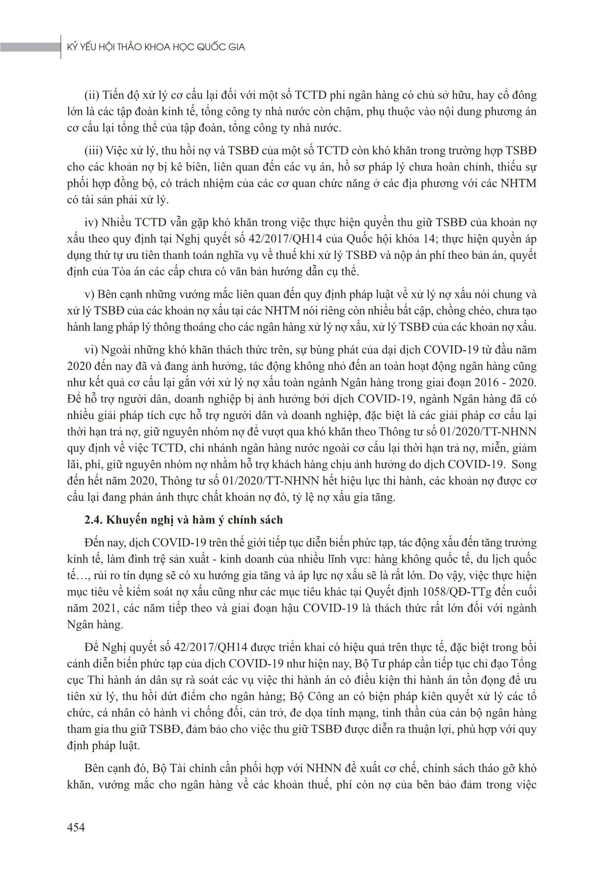 Tác động của đại dịch Covid-19 đến cho vay và nợ xấu của Ngân hàng Thương mại Việt Nam trang 9