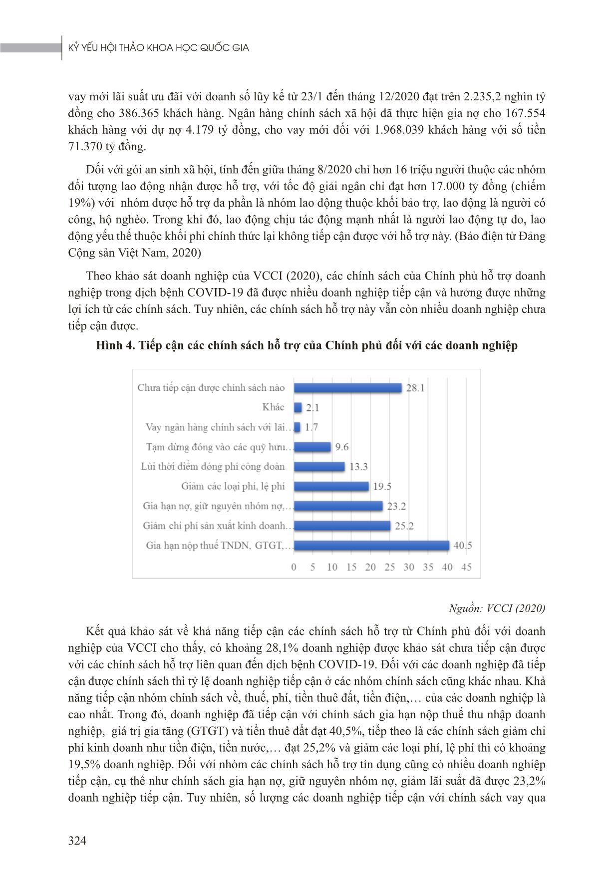 Tác động của đại dịch Covid-19 và hiệu quả chính sách hỗ trợ của chính phủ đối với các doanh nghiệp Việt Nam trang 8