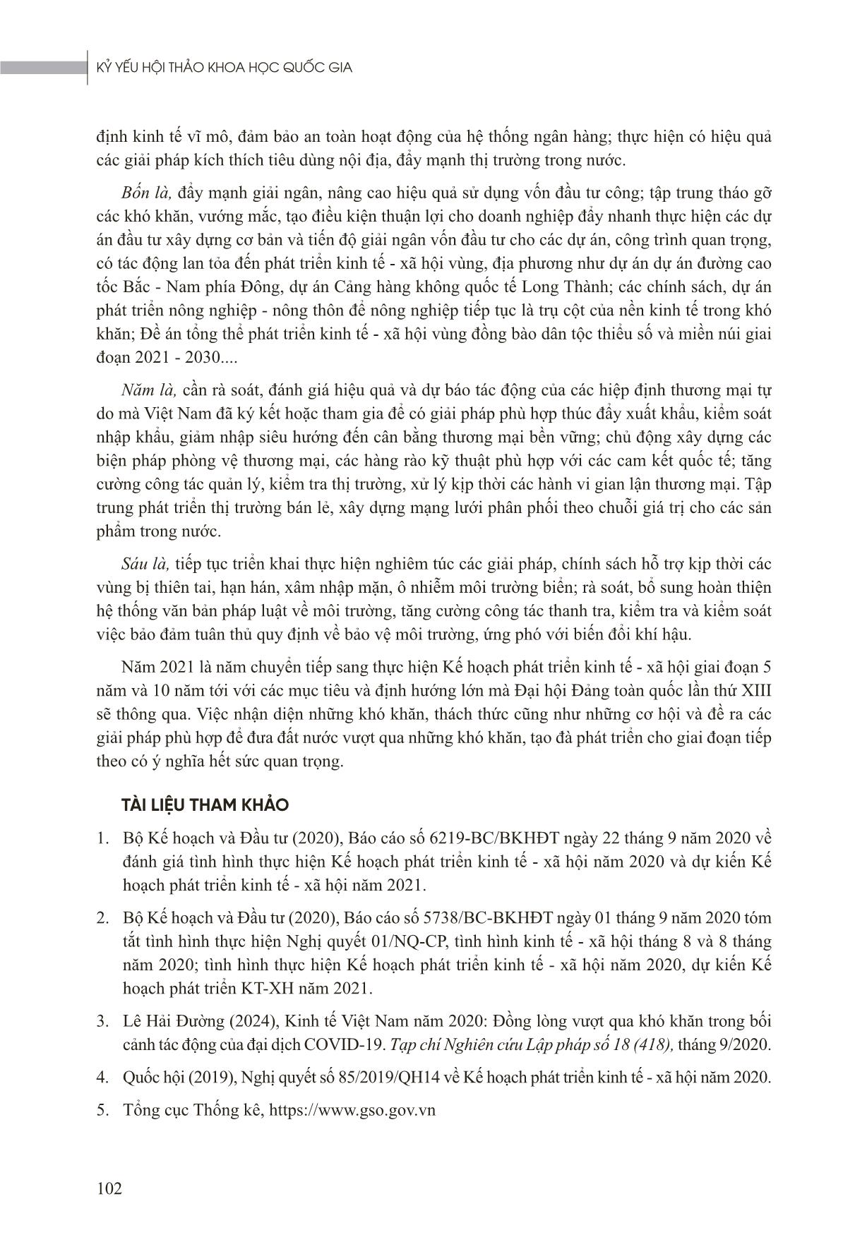 Thành tựu - Hạn chế của kinh tế Việt Nam năm 2020 và giải pháp phát triển kinh tế Việt Nam năm 2021 trang 10