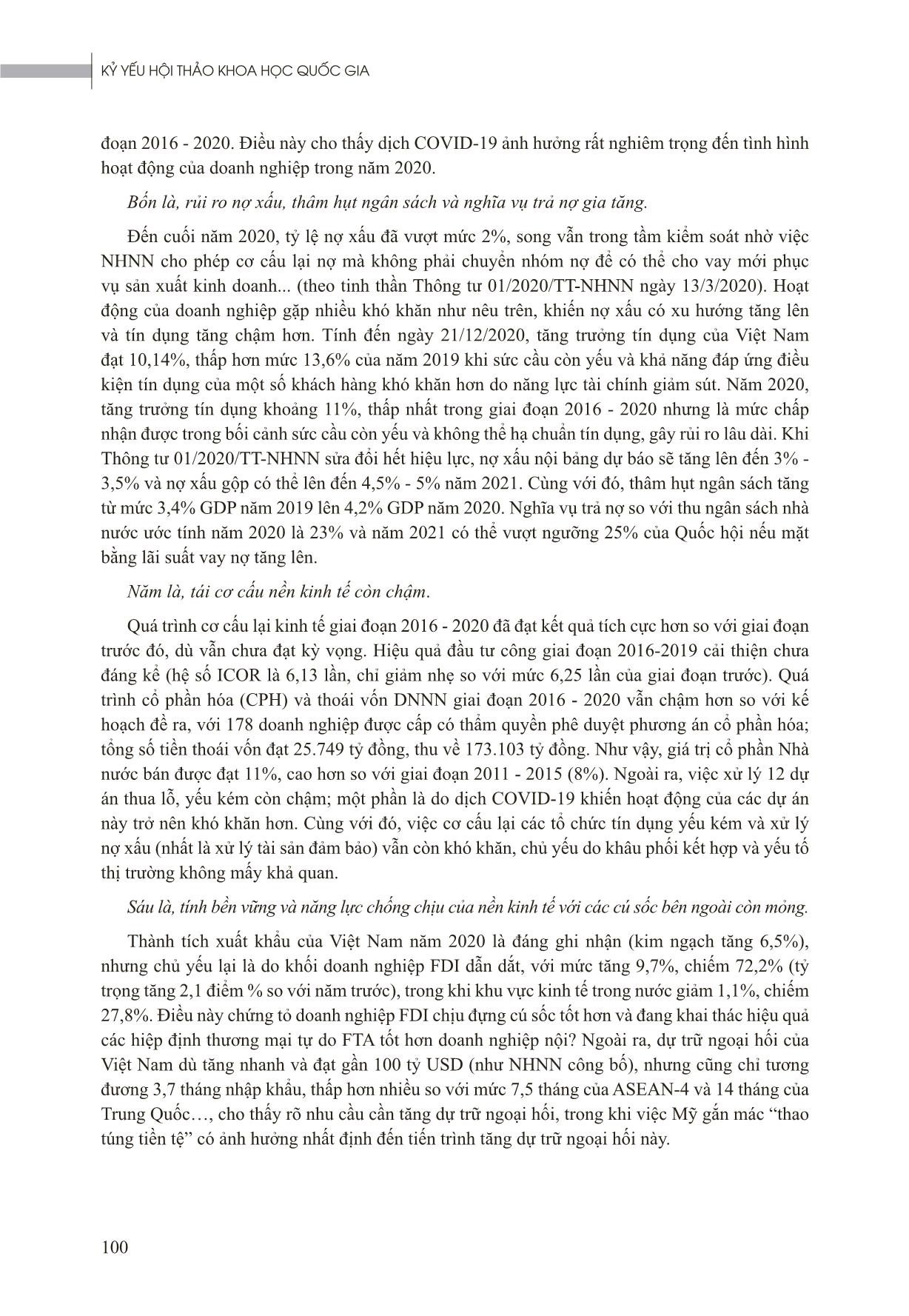 Thành tựu - Hạn chế của kinh tế Việt Nam năm 2020 và giải pháp phát triển kinh tế Việt Nam năm 2021 trang 8
