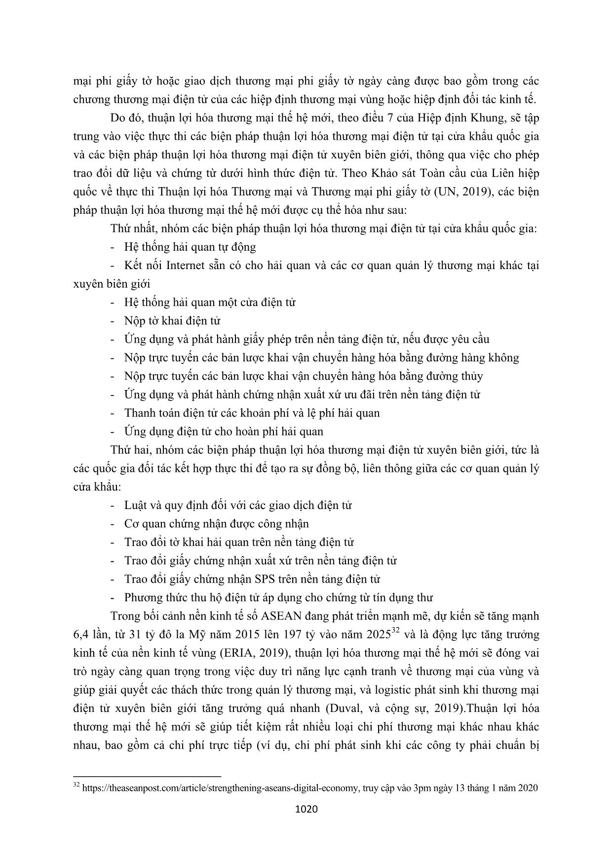 Thuận lợi hóa thương mại trong bối cảnh nền kinh tế số ở Asean và hàm ý chính sách cho Việt Nam trang 3