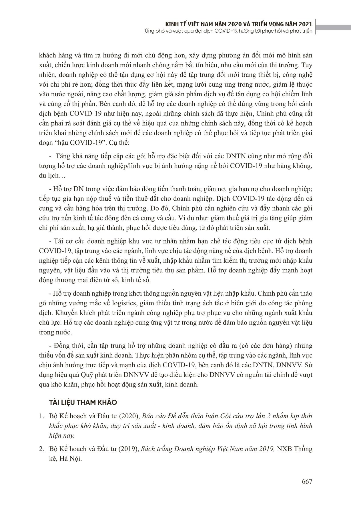 Thực trạng phát triển doanh nghiệp tư nhân và các chính sách hỗ trợ trong giai đoạn dịch Covid-19 trang 6