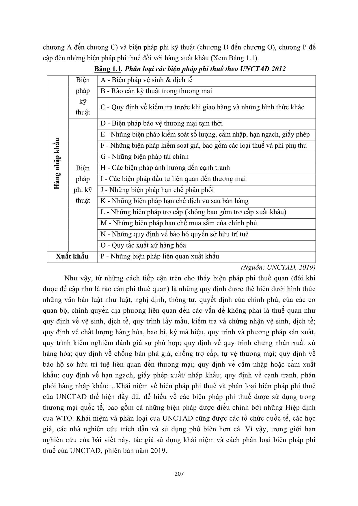 Thực trạng sử dụng các biện pháp phi thuế quan trong hoạt động thương mại quốc tế và hàm ý chính sách cho Việt Nam trang 3