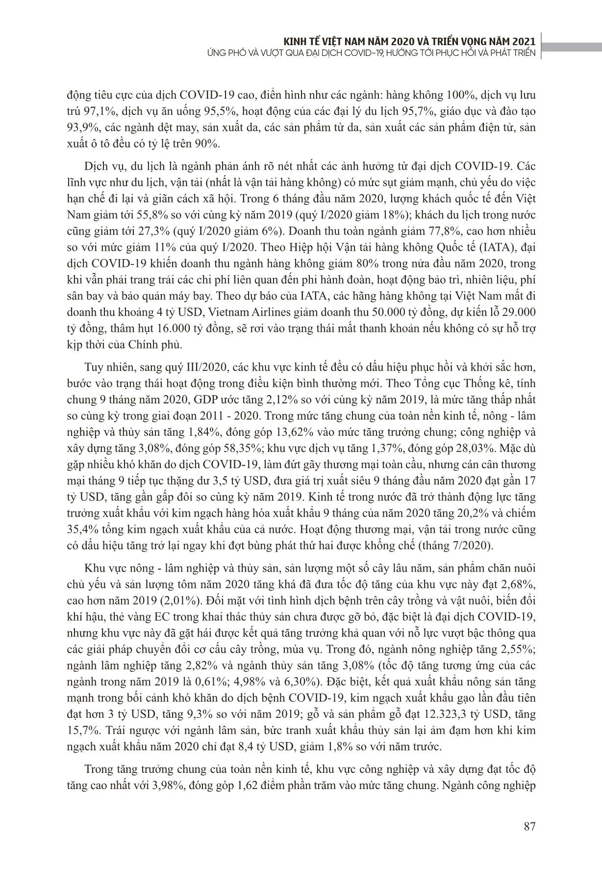 Thực trạng và giải pháp cho nền kinh tế Việt Nam trước tác động của dịch bệnh Covid-19 trang 3