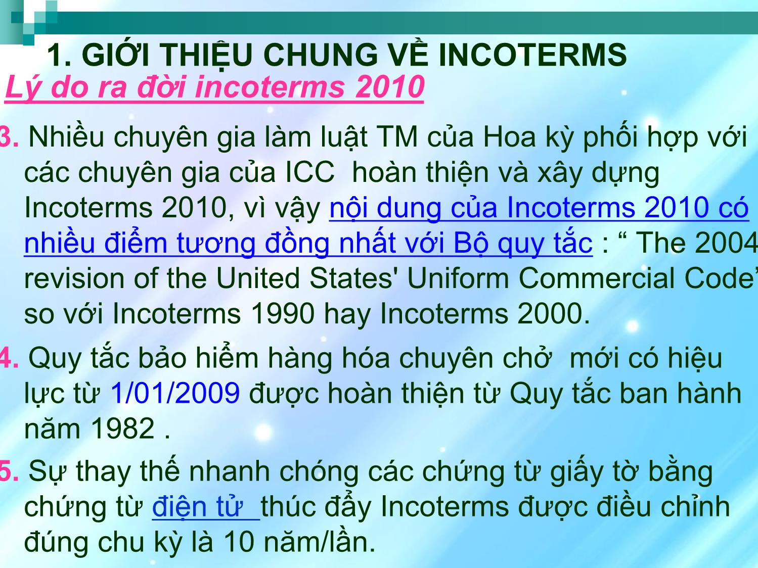Bài giảng Incoterms 2010 - Dương Hạnh Tiên trang 6