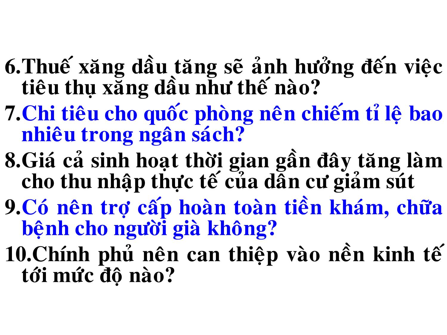 Bài giảng Kinh tế vi mô - Trần Thanh Hiền trang 9