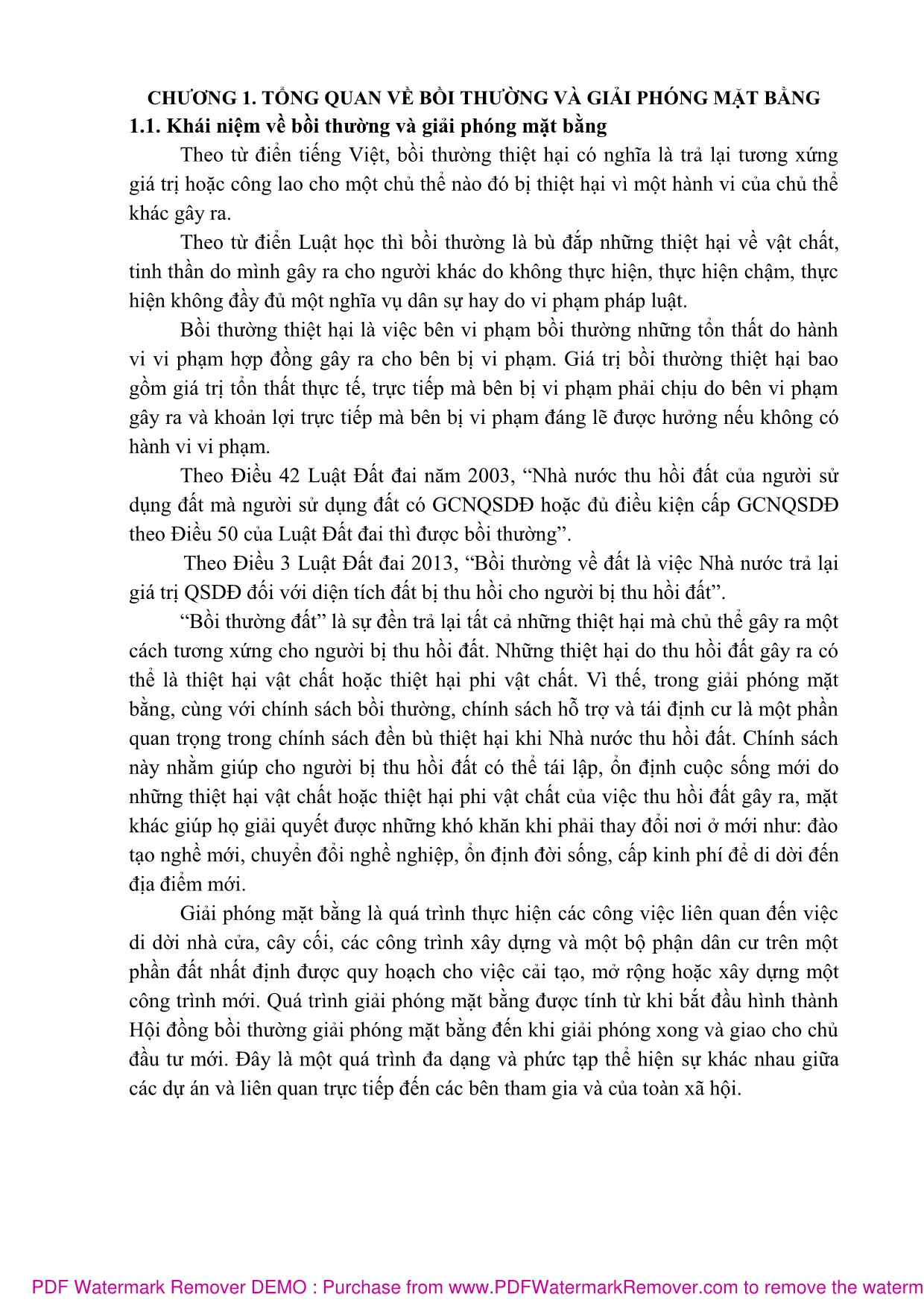Bài giảng Bồi thường giải phóng mặt bằng (Phần 1) - Nguyễn Thị Nhật Linh trang 6