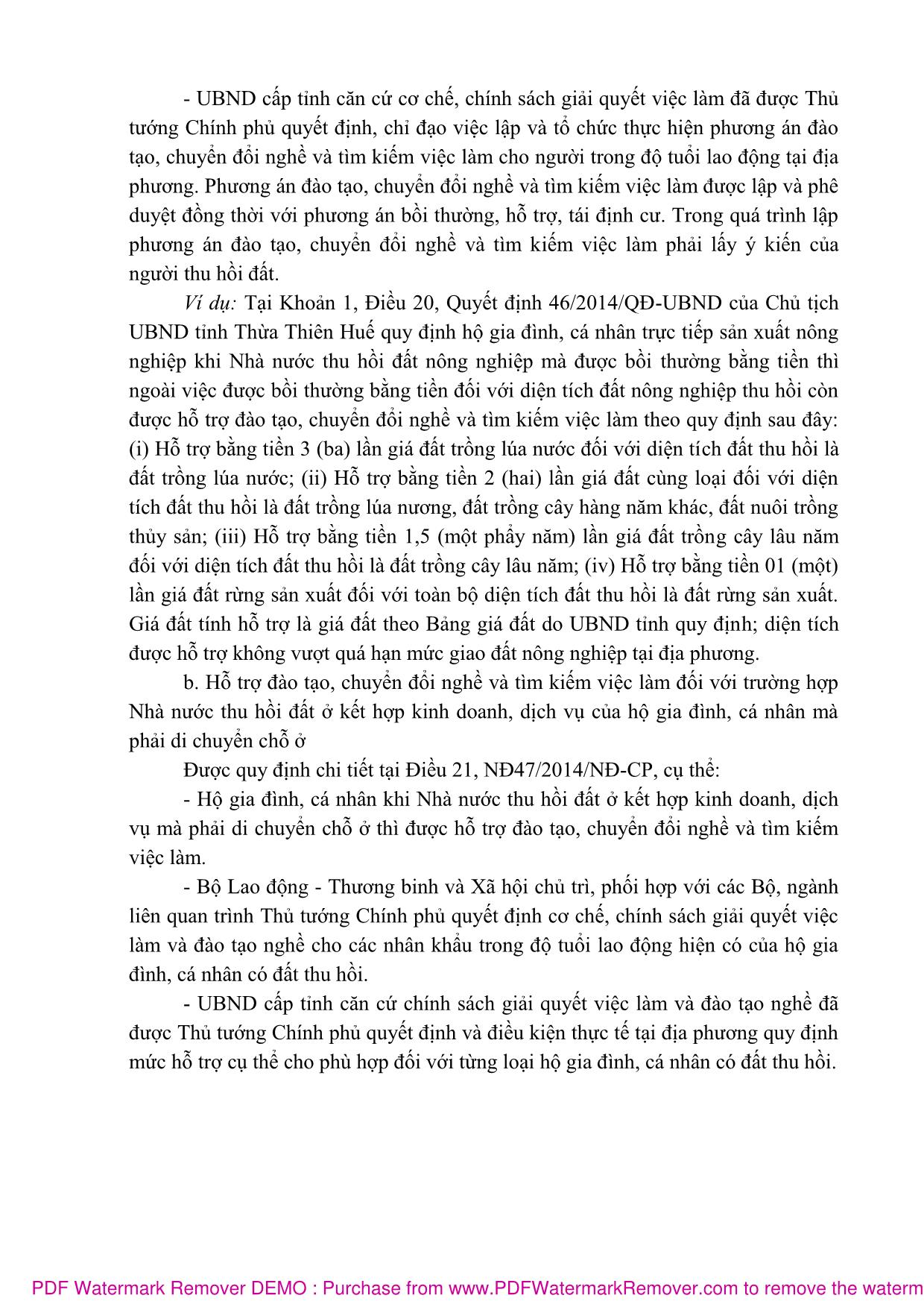 Bài giảng Bồi thường giải phóng mặt bằng (Phần 2) - Nguyễn Thị Nhật Linh trang 8