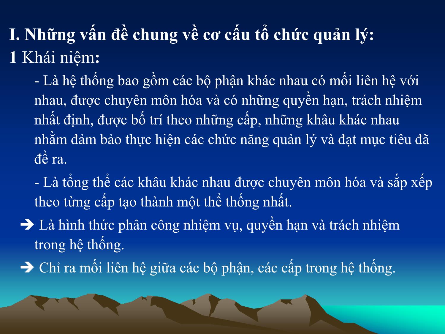 Bài giảng Cơ cấu tổ chức quản lý - Ninh Thị Minh Tâm trang 2