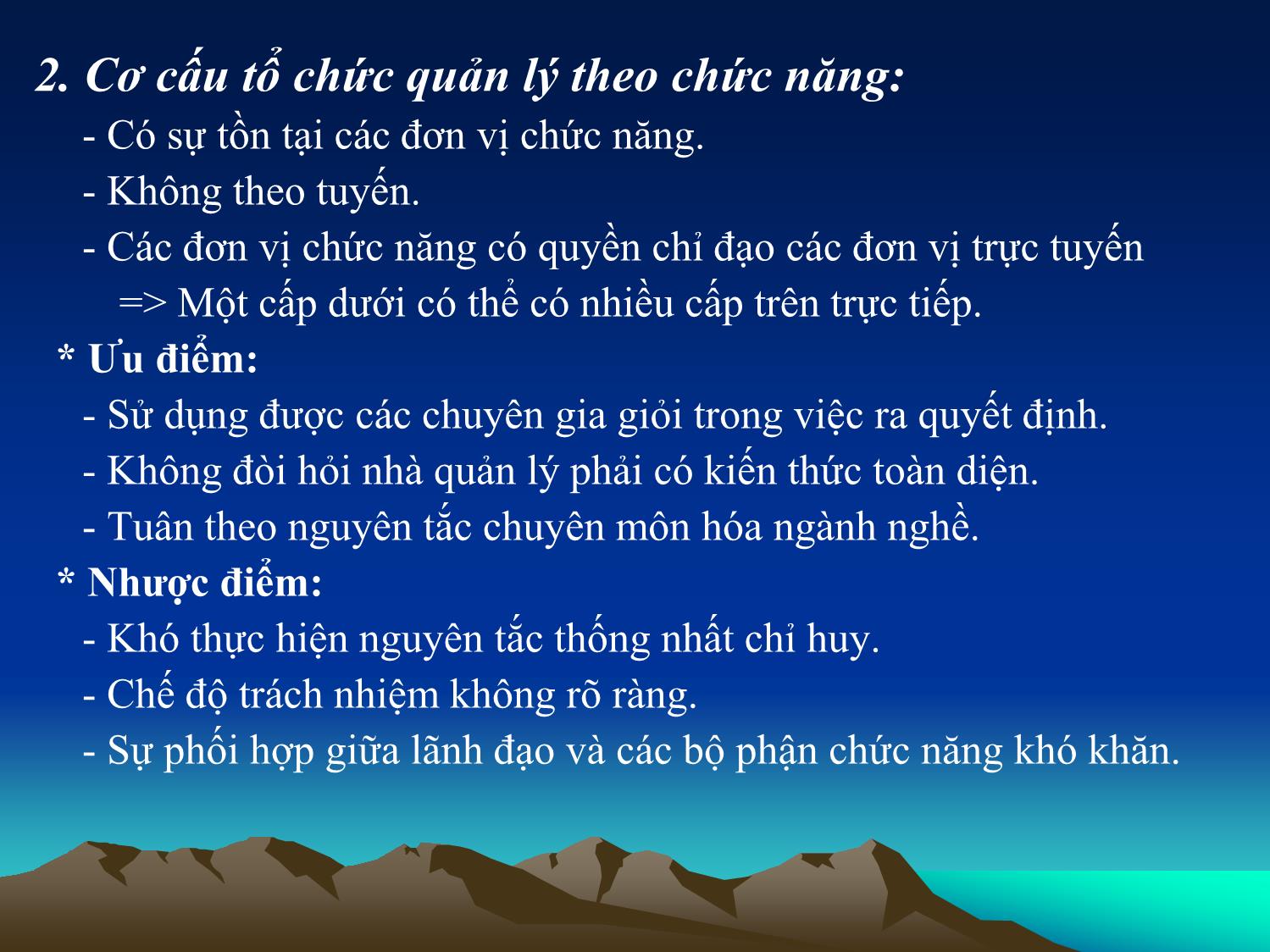 Bài giảng Cơ cấu tổ chức quản lý - Ninh Thị Minh Tâm trang 7