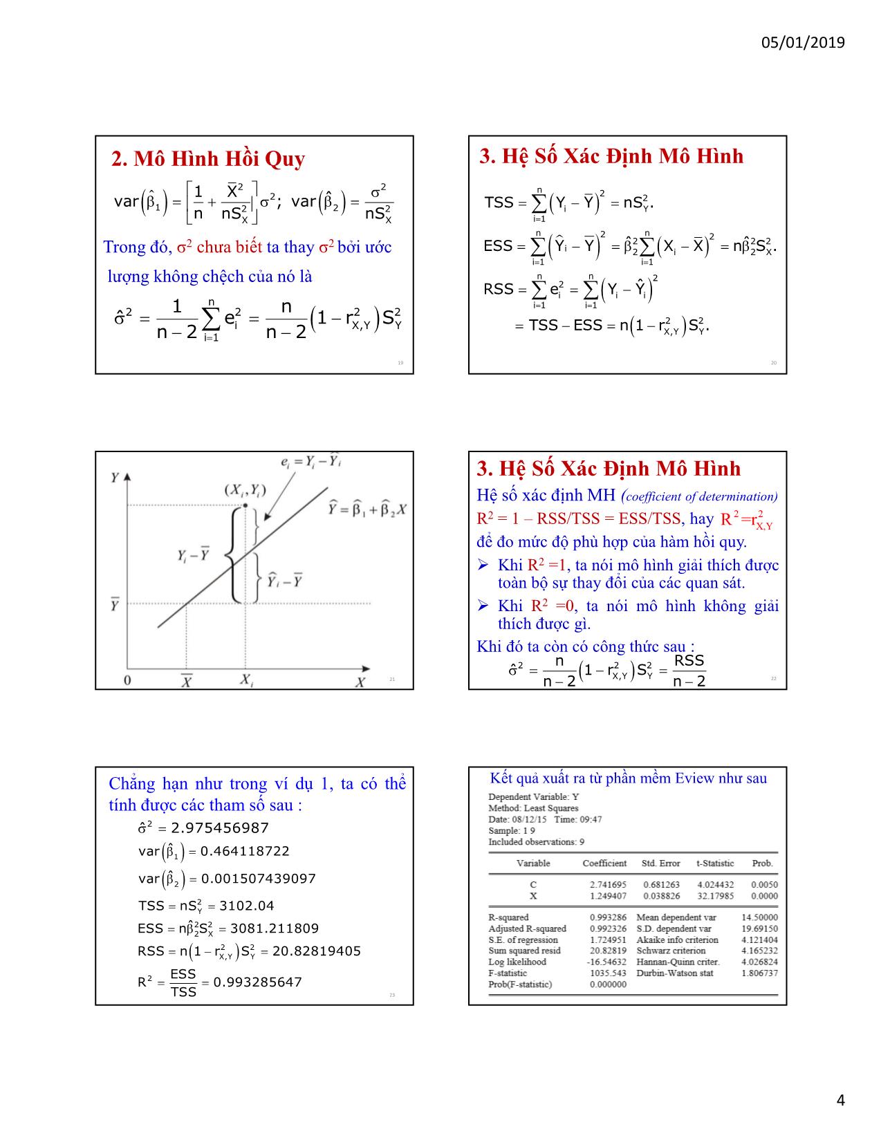 Bài giảng Kinh tế lượng - Chương 1: Hồi quy đơn (Simple regression) - Nguyễn Trung Đông trang 4