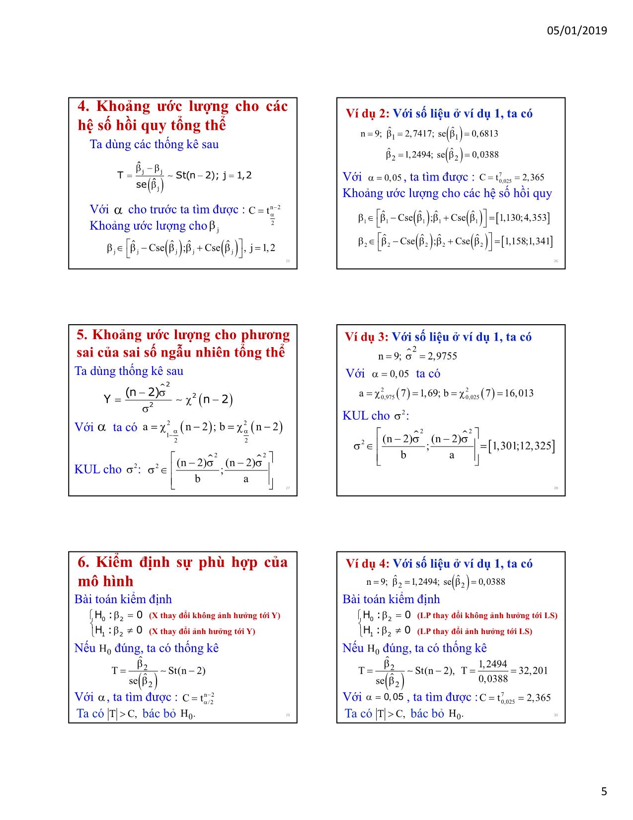 Bài giảng Kinh tế lượng - Chương 1: Hồi quy đơn (Simple regression) - Nguyễn Trung Đông trang 5