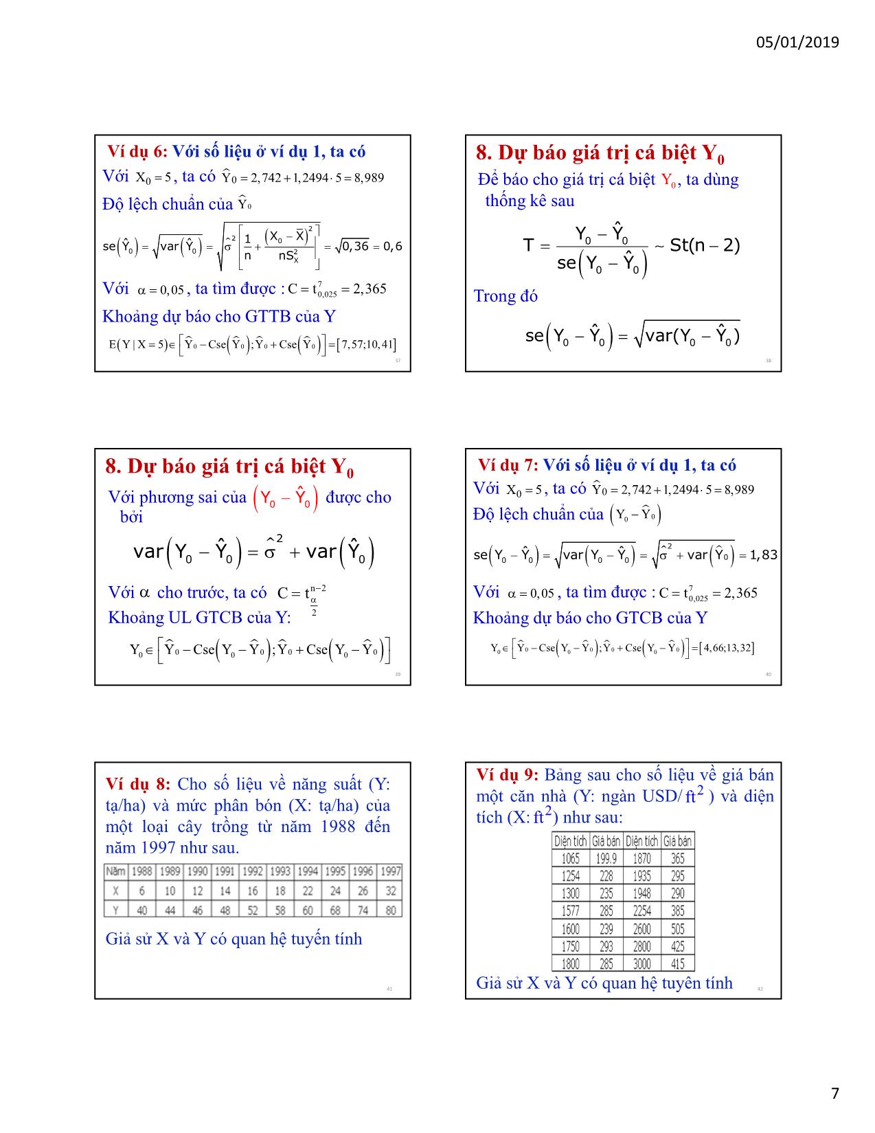 Bài giảng Kinh tế lượng - Chương 1: Hồi quy đơn (Simple regression) - Nguyễn Trung Đông trang 7