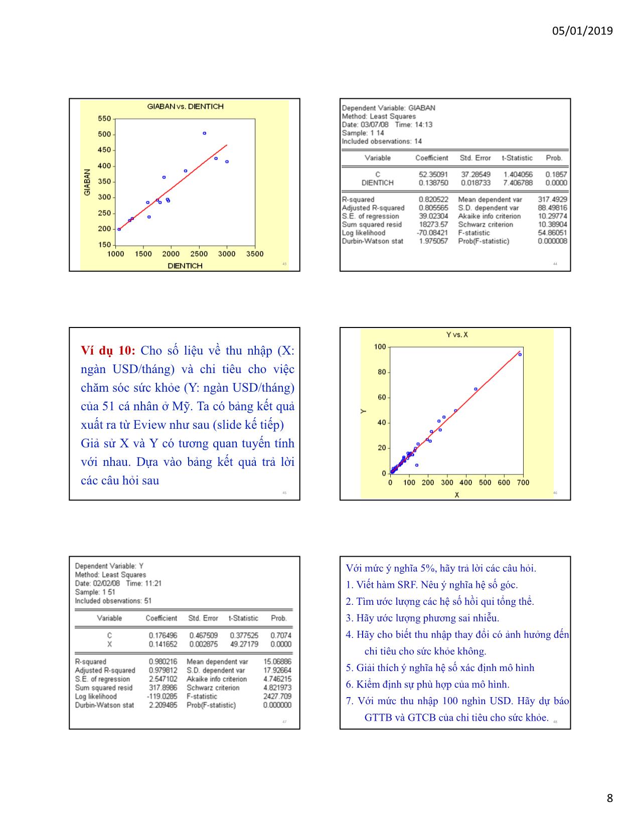 Bài giảng Kinh tế lượng - Chương 1: Hồi quy đơn (Simple regression) - Nguyễn Trung Đông trang 8