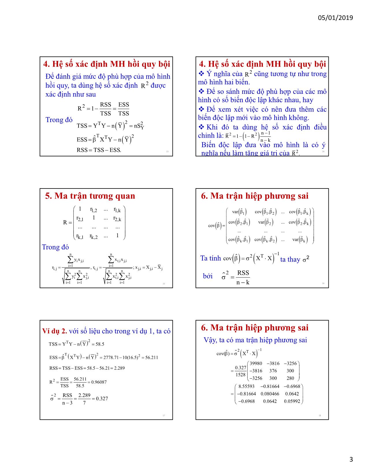 Bài giảng Kinh tế lượng - Chương 2: Hồi quy bội (Multiple regression) - Nguyễn Trung Đông trang 3