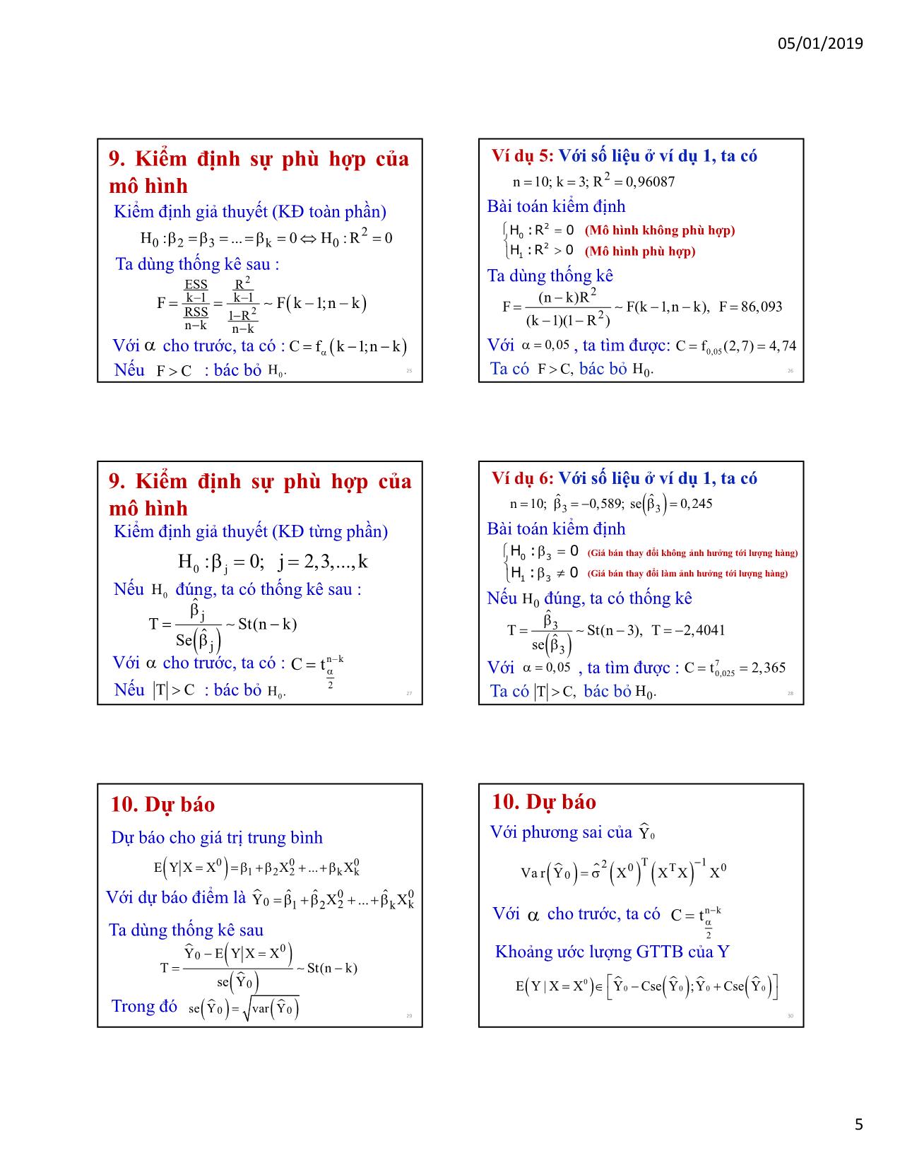 Bài giảng Kinh tế lượng - Chương 2: Hồi quy bội (Multiple regression) - Nguyễn Trung Đông trang 5