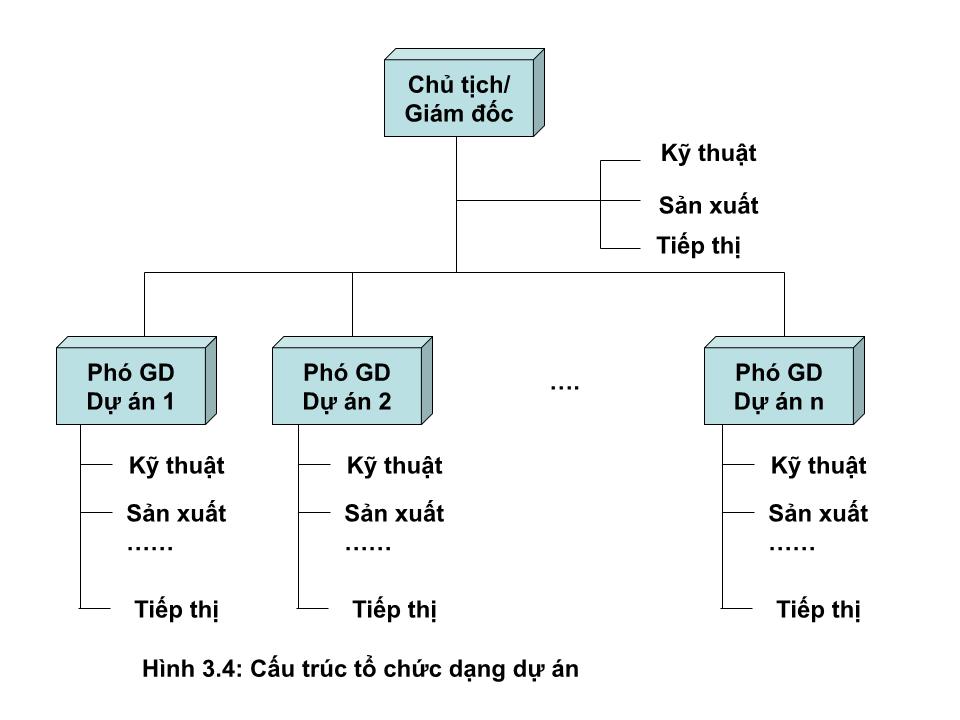 Bài giảng Tổ chức dự án - Chương 2: Sơ đồ tổ chức trang 2