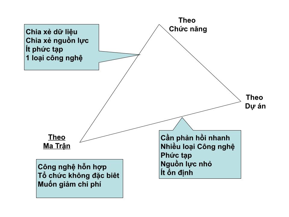 Bài giảng Tổ chức dự án - Chương 2: Sơ đồ tổ chức trang 6