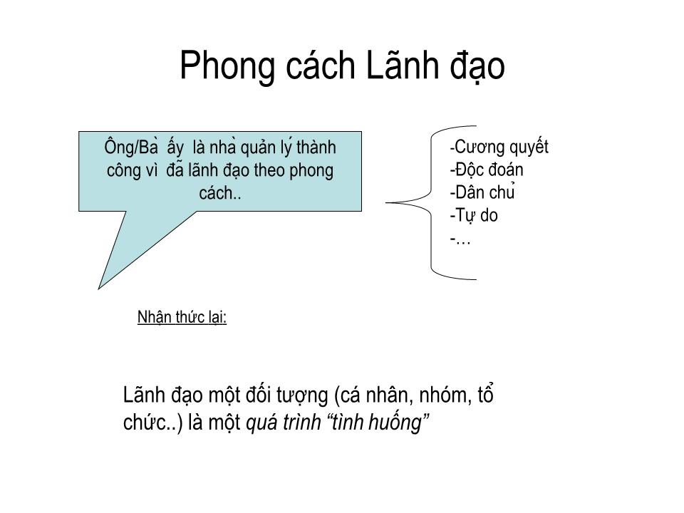 Bài giảng Tổ chức dự án - Chương 5: Lãnh đạo trang 4