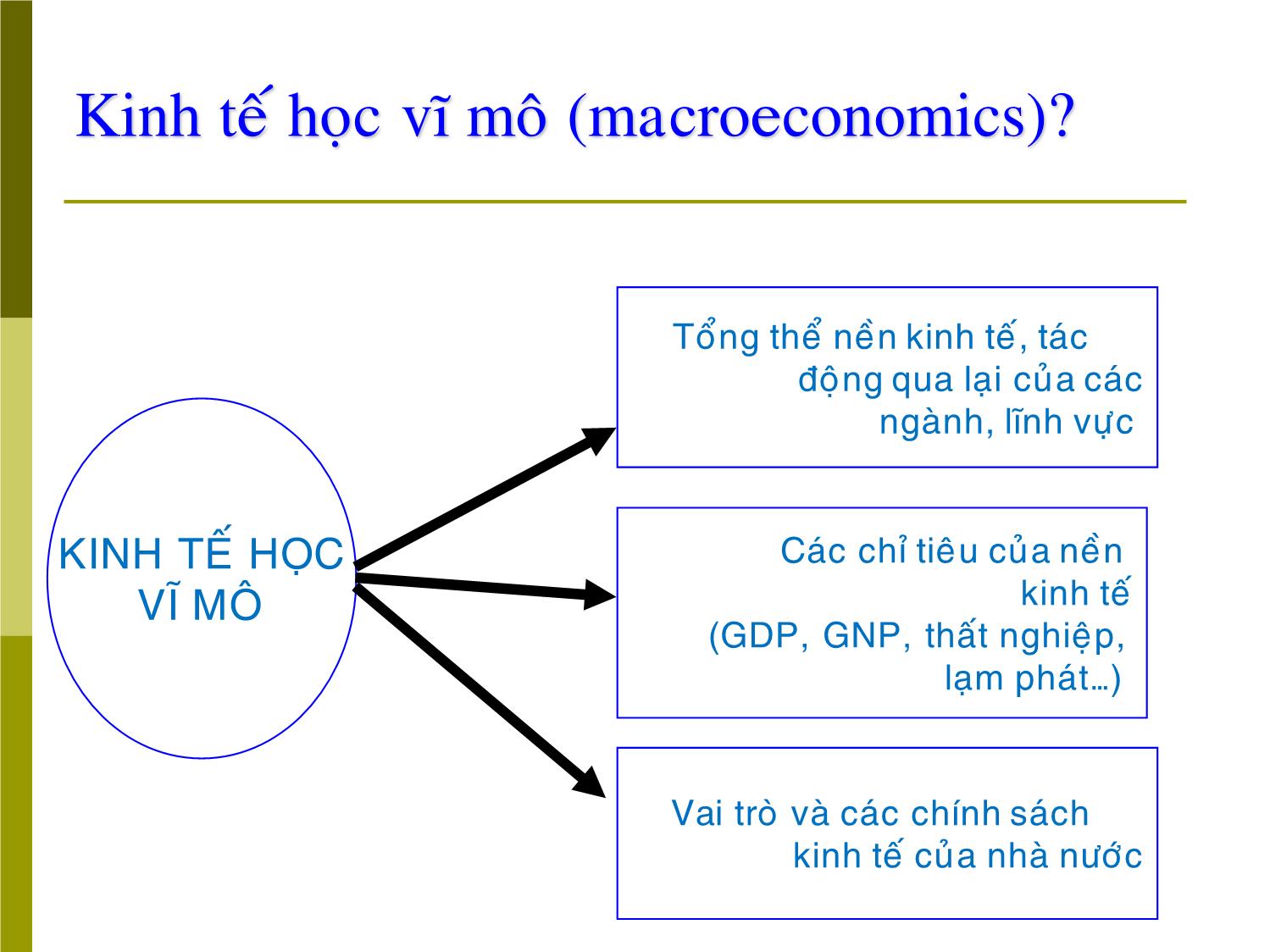 Bài giảng Kinh tế vĩ mô - Bài 1: Tổng quan kinh tế vĩ mô trang 3