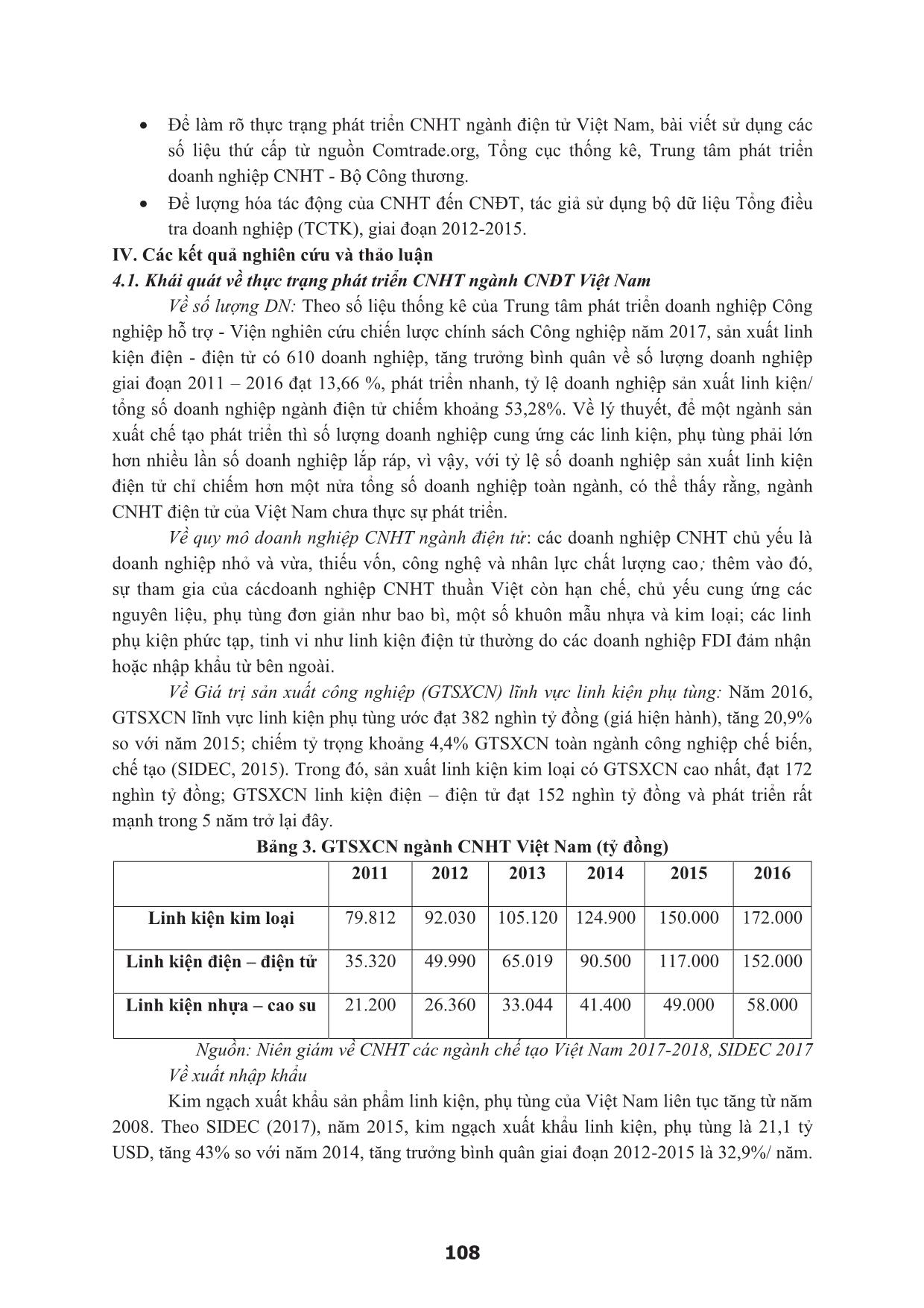 Công nghiệp hỗ trợ với phát triển ngành công nghiệp điện tử Việt Nam trong bối cảnh cách mạng công nghiệp 4.0 trang 8