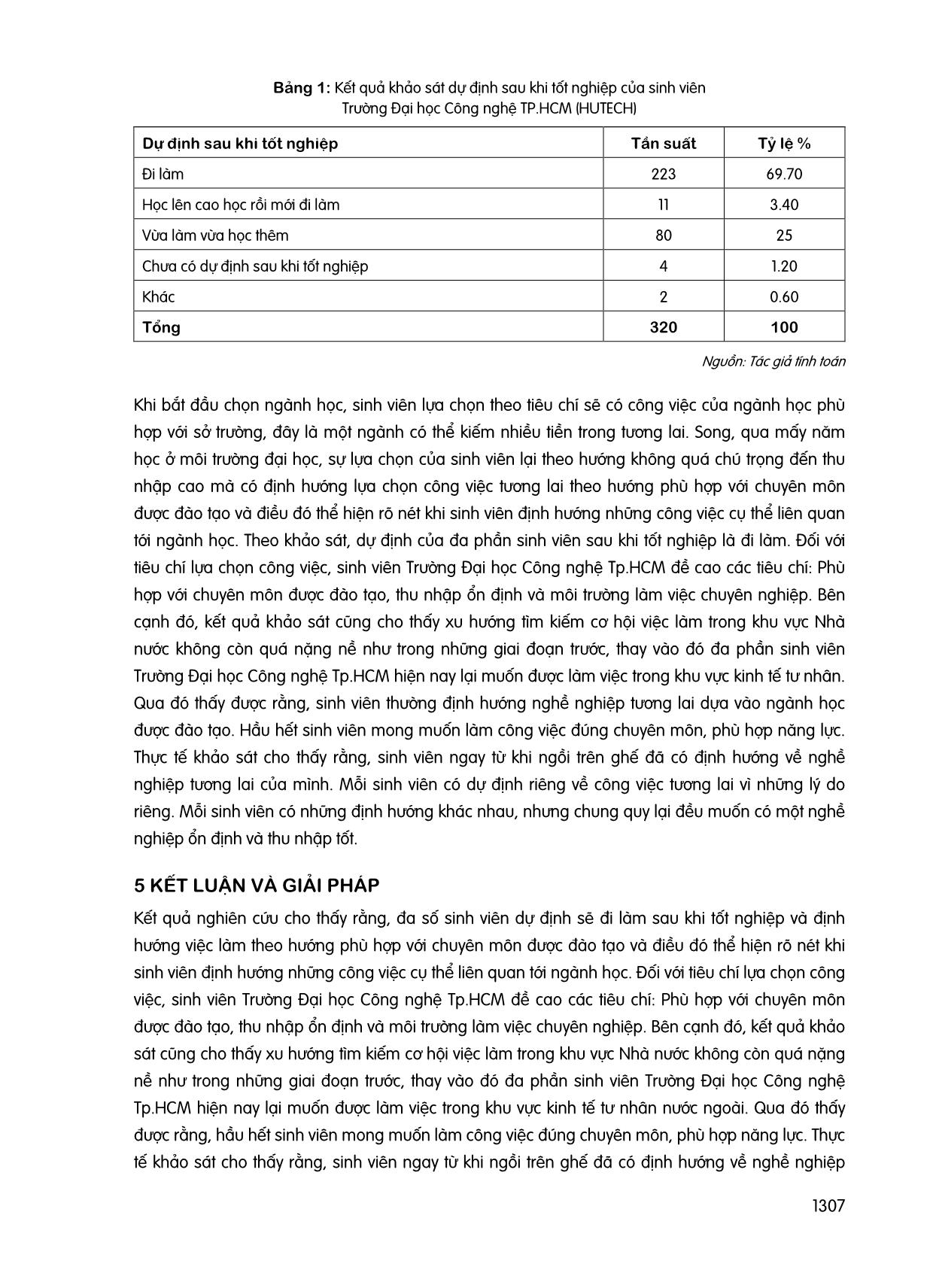 Định hướng chọn việc làm sau khi tốt nghiệp của sinh viên trường Đại học Công nghệ thành phố Hồ Chí Minh (Hutech) trang 4