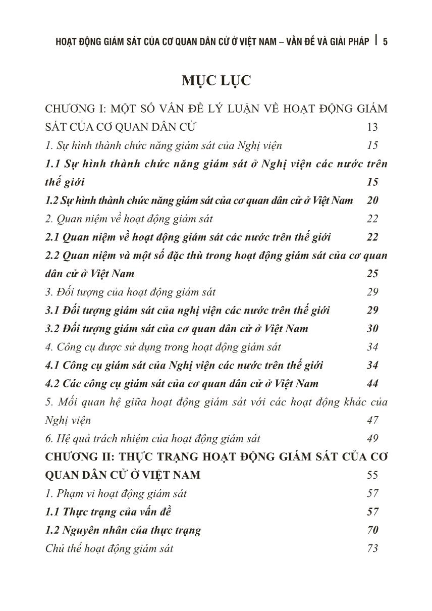 Tài liệu Hoạt động giám sát của cơ quan dân cử ở Việt Nam vấn đề và giải pháp trang 5