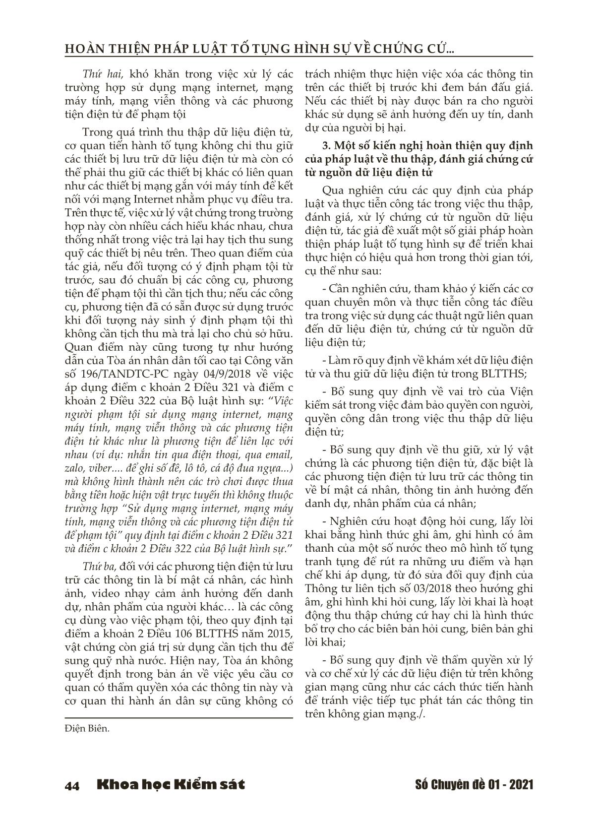 Hoàn thiện pháp luật tố tụng hình sự về chứng cứ từ nguồn dữ liệu điện tử trang 7