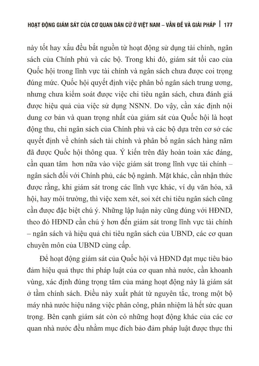 Tài liệu Hoạt động giám sát của cơ quan dân cử ở Việt Nam – Vấn đề và giải pháp (Phần 2) trang 9